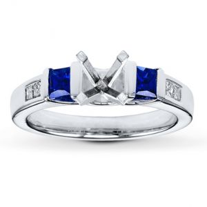 Kay Jewelers Sapphire Ring Setting Diamonds 14K White Gold- Kay Design-A-Ring.jpg